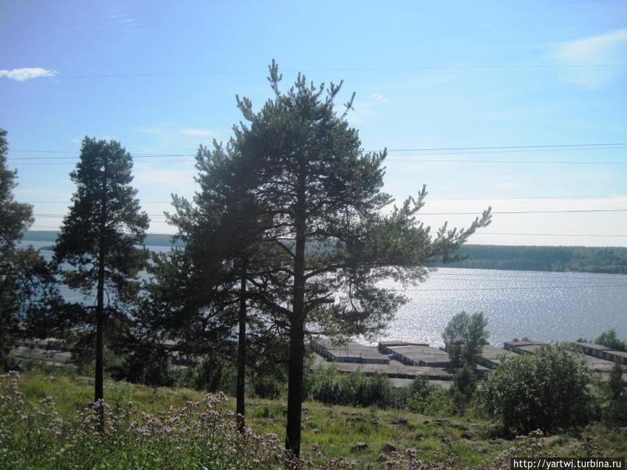 Панорама за Дворцом искусств на Кондопожскую губу Онежского озера Кондопога, Россия