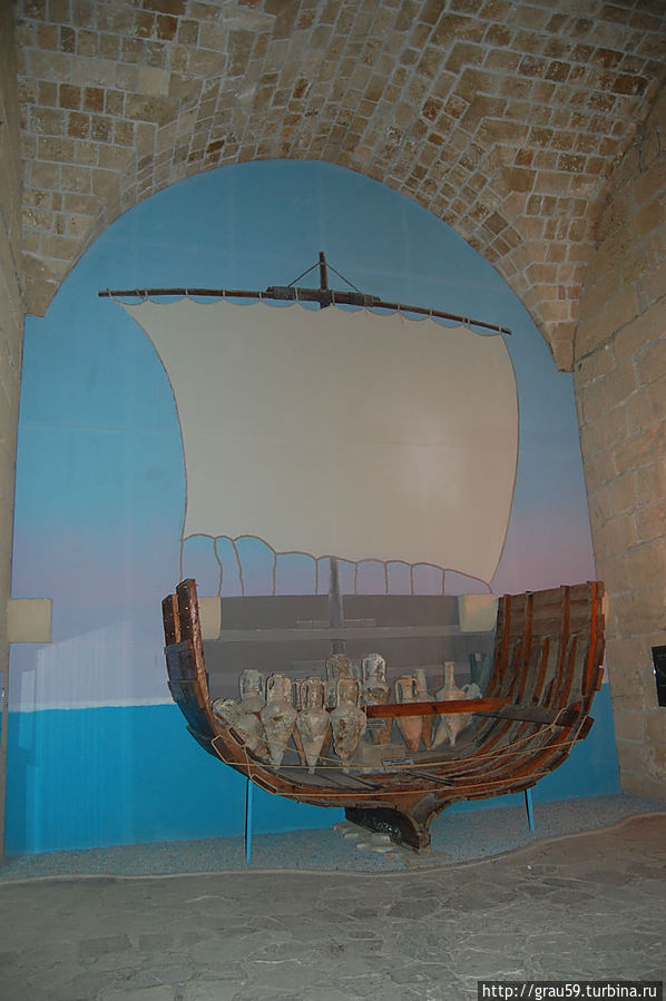 Искусство сделать из одного экспоната музей кораблекрушений Кирения, Турецкая Республика Северного Кипра