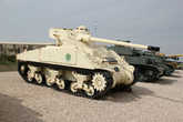 Шерман с башней от танка AMX-13, египетская модернизация, был оставлен египетской армией во время шестидневной войны.