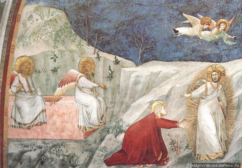 Фреска Джотто в церкви Сан-Франческо в Ассизи, ок. 1320 года Фреска Джотто в церкви Сан-Франческо в Ассизи, ок. 1320 года