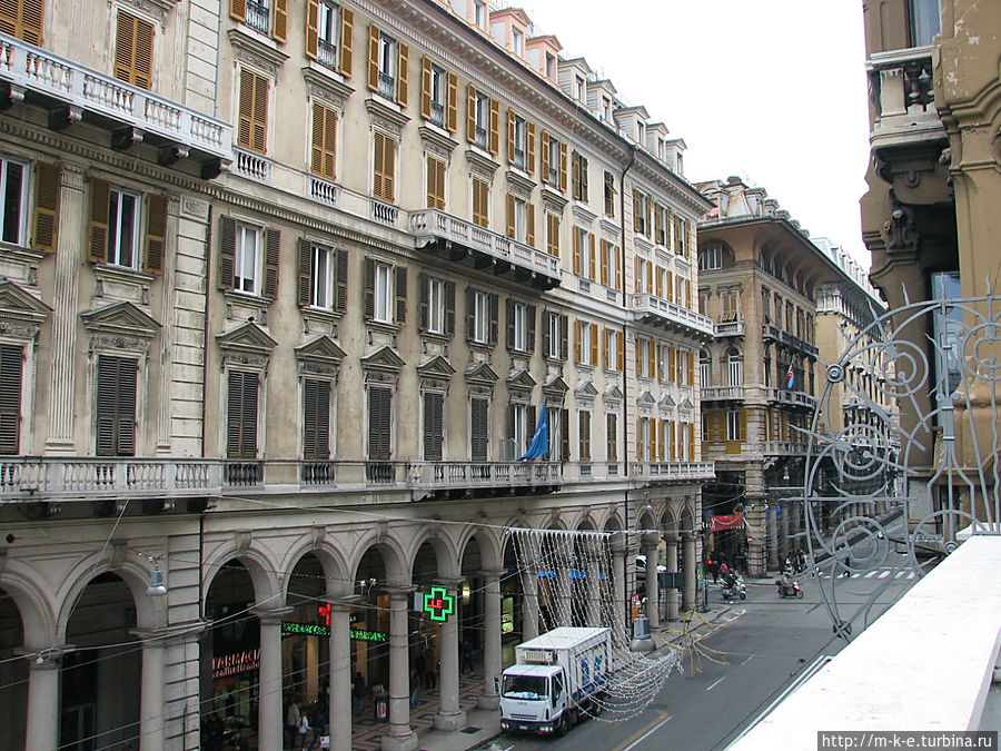Панорама улицы 20 Сентября Генуя, Италия