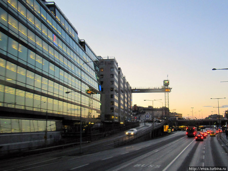 Набережная Stadsgårdsleden и снова Лифт Катерины. Стокгольм, Швеция