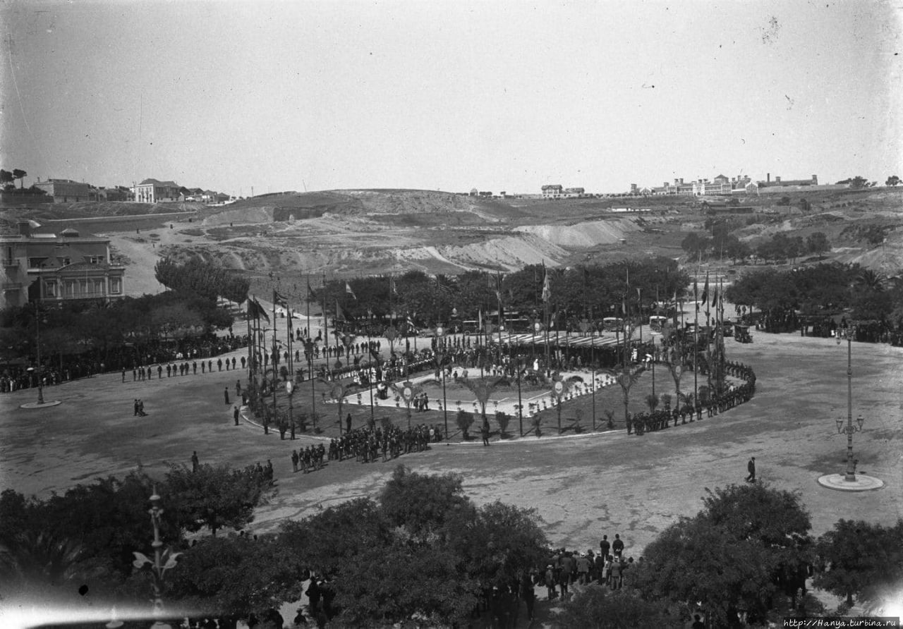 Будущий памятник Маркизу Помбалу. Закладка первого камня 12 августа 1917 года. Из интернета