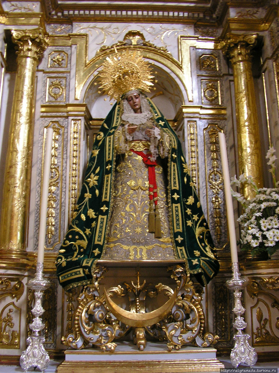 Дева Мария Надежды, 18 век, скульптор Хосе Рисуэньо Гранада, Испания
