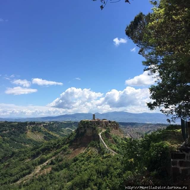 Средневековый Civita di Bagnoregio Баньореджо, Италия