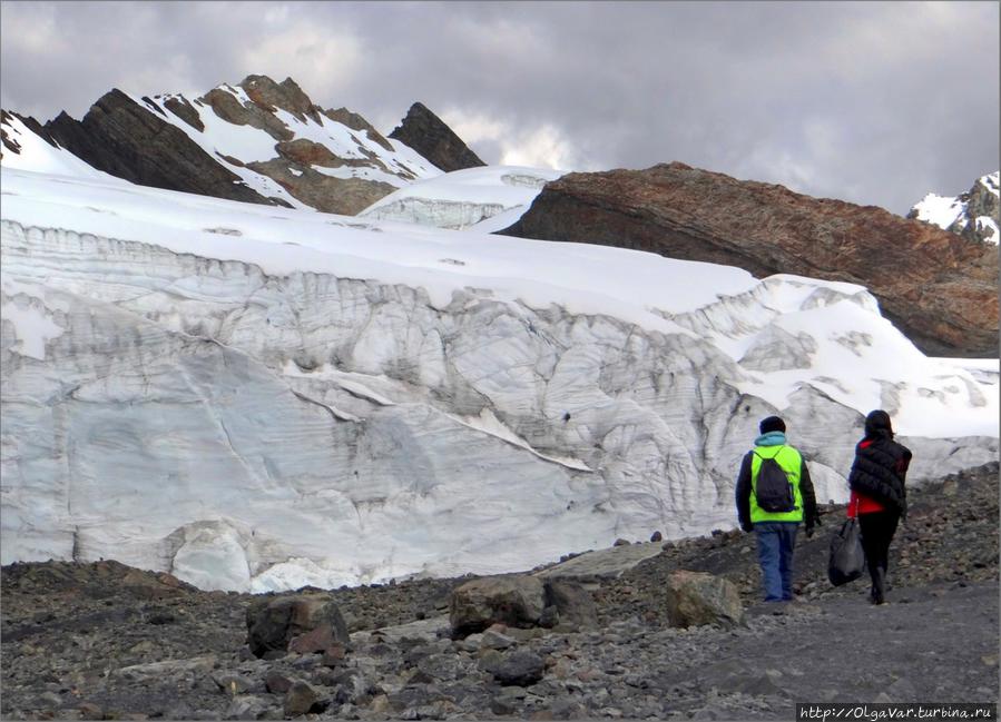 Вот она, громада. Кто говорил, что ледник растаял.... Уаскаран Национальный Парк, Перу