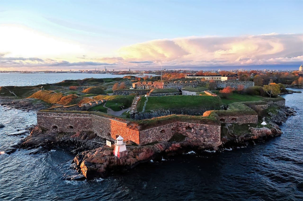 Крепость Свеаборг с моря