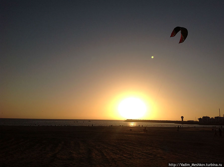 Закат над Атлантическим океаном
