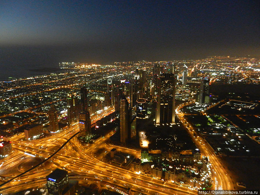Вид с Burj Khalifa Дубай, ОАЭ