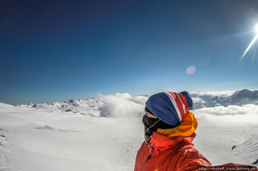 Зимнее восхождение на Эльбрус (5642 м) Эльбрус (гора 5642м), Россия