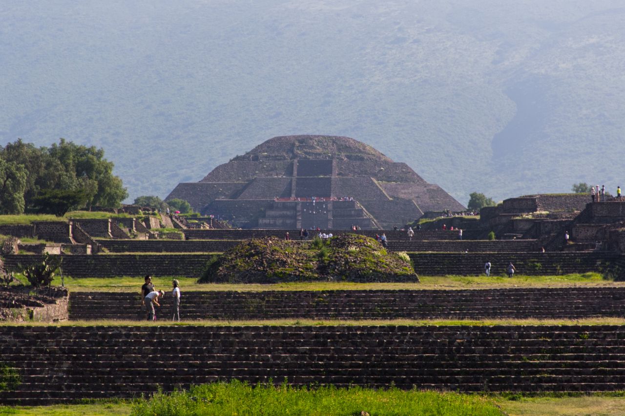 Теотиуакан. Пирамида Луны Теотиуакан пре-испанский город тольтеков, Мексика