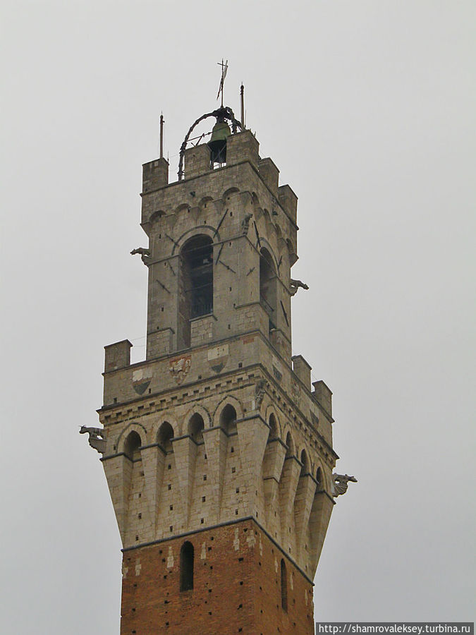 Сиена. Ратуша, башня, часовня Сиена, Италия