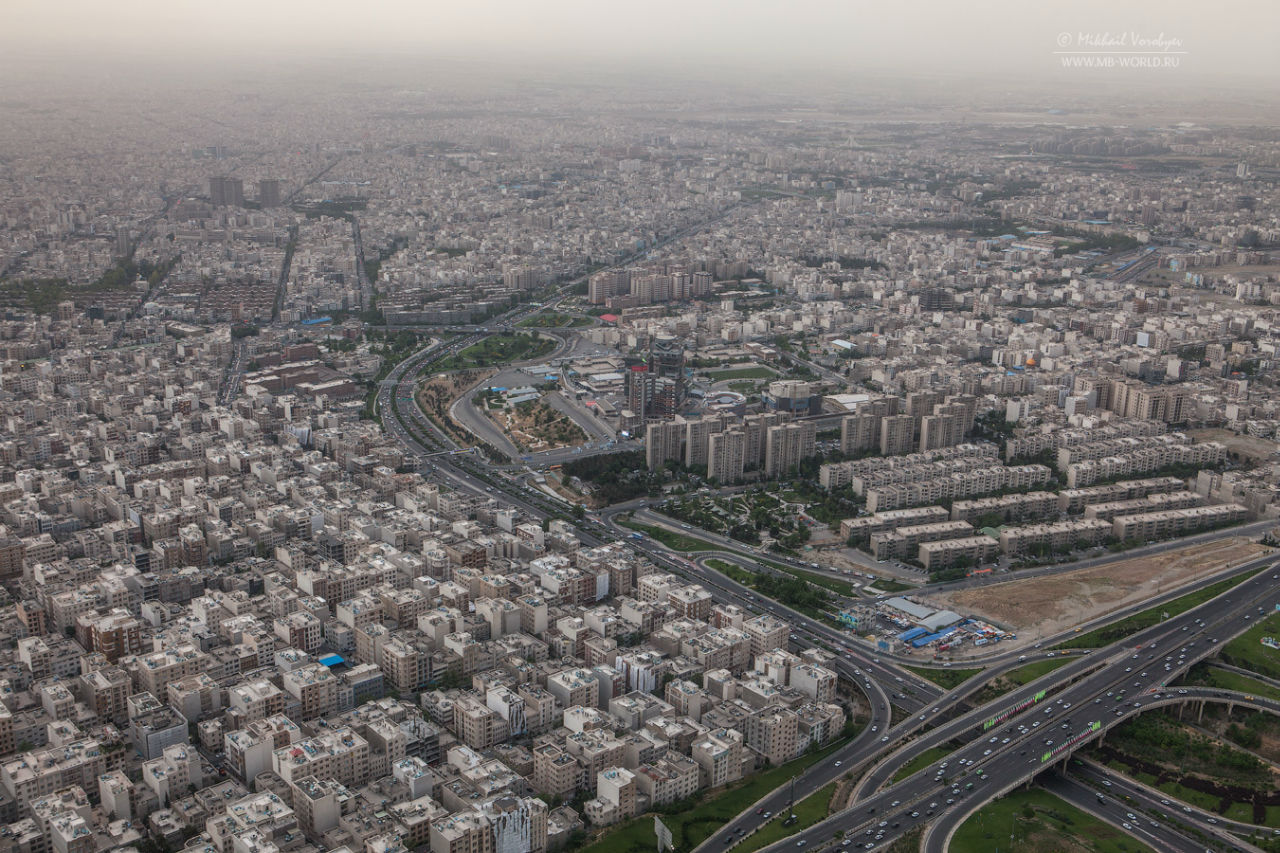 Тегеран с высоты птичьего полета... Тегеран, Иран