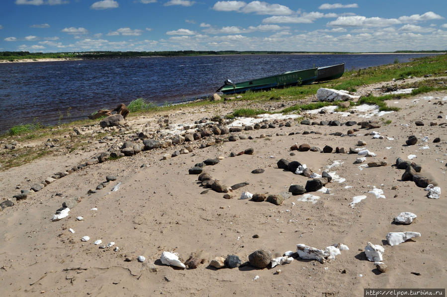 Гипсовые берега на Северной Двине Архангельская область, Россия