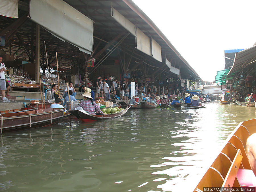 Путешествие по плавучему рынку Таиланд