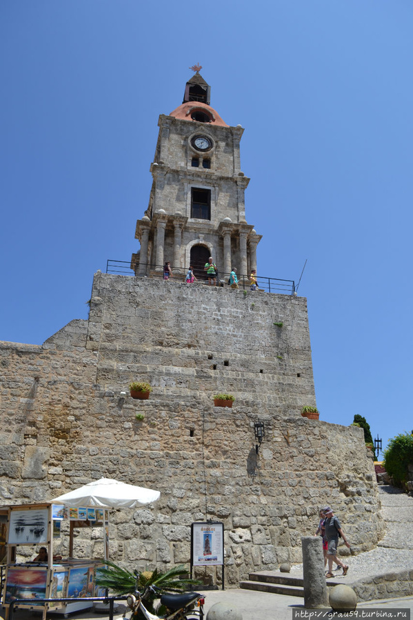 Часовая башня Родос, остров Родос, Греция