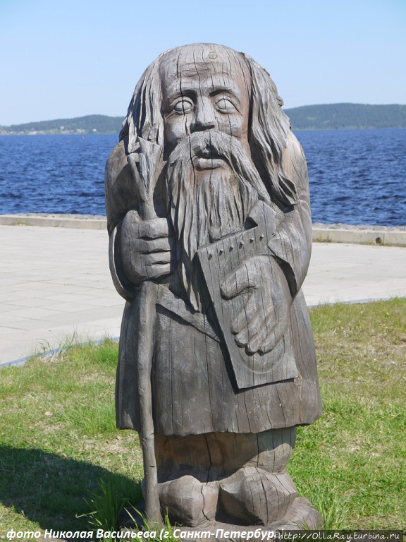 Старик Вяйнемёйнен — герой эпоса Калевала. Петрозаводск, Россия
