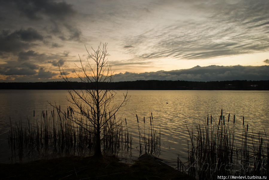 Рассвет на Балтезерсе Латвия