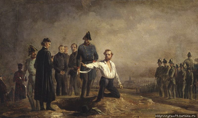 Картина Смерть Роберта Блюма 9 ноября 1848 года Автор:  Carl Steffeck (1818–1890) (из Интернета) Кёльн, Германия