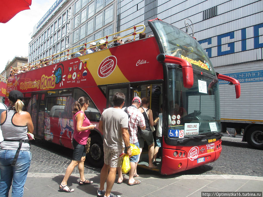 Обзорный тур по Риму на автобусе компании «City Sightseeing» Рим, Италия