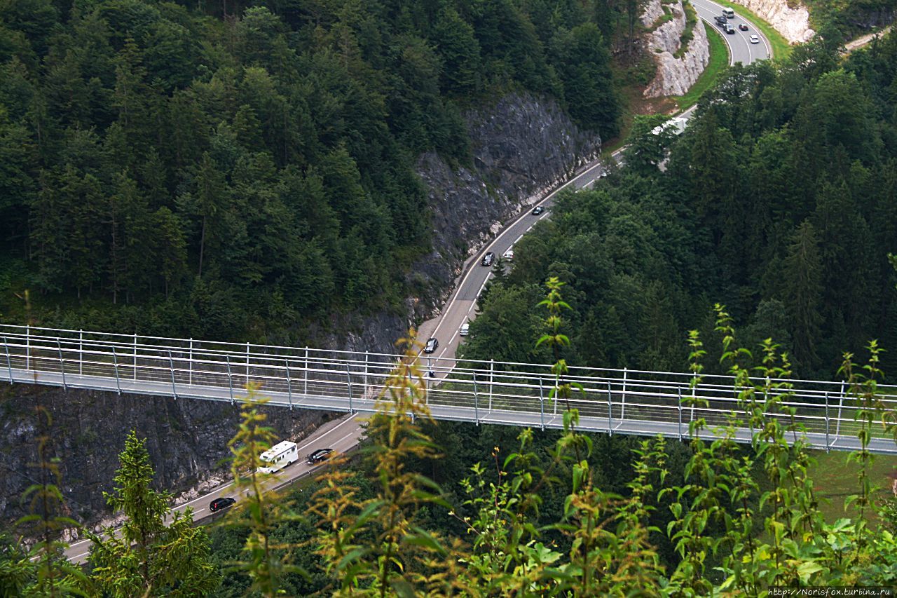 Подвесной мост, замок Эренберг и русский след в Ройтте Ройтте, Австрия