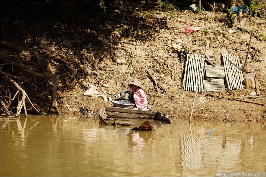 Жизнь на воде Сиемреап, Камбоджа