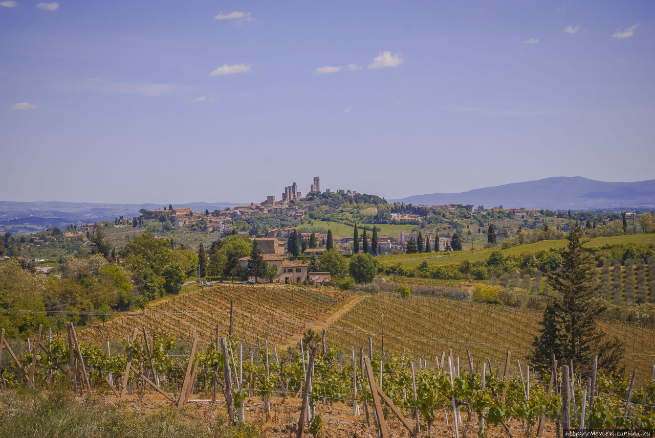 Окрестности San Gimignano Сан-Джиминьяно, Италия