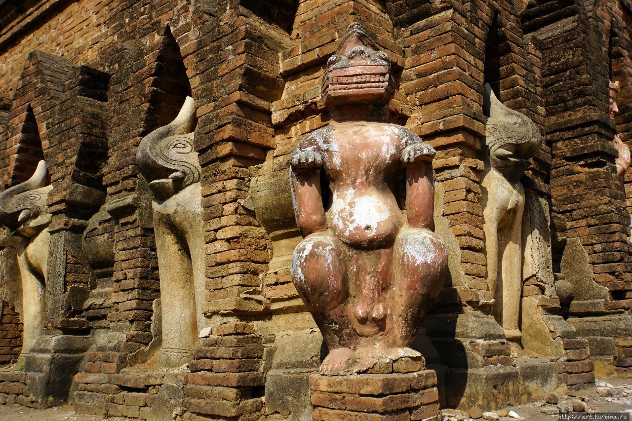 и у всяческих храмовых монстров Баган, Мьянма