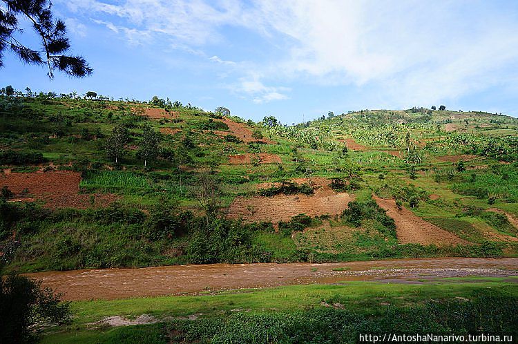 Это уже вид на руандийскую сторону из Бурунди. Провинция Нгози, Бурунди