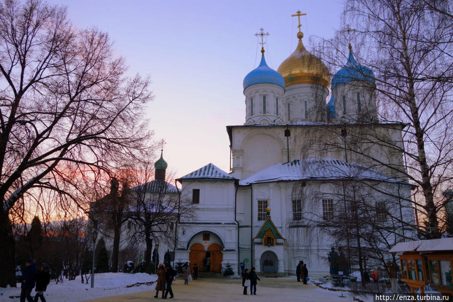 Новоспасский монастырь в Москве зимой