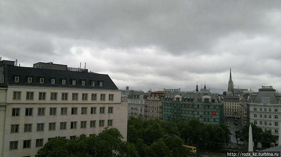 вид на отель из обсерватории в открытый купол