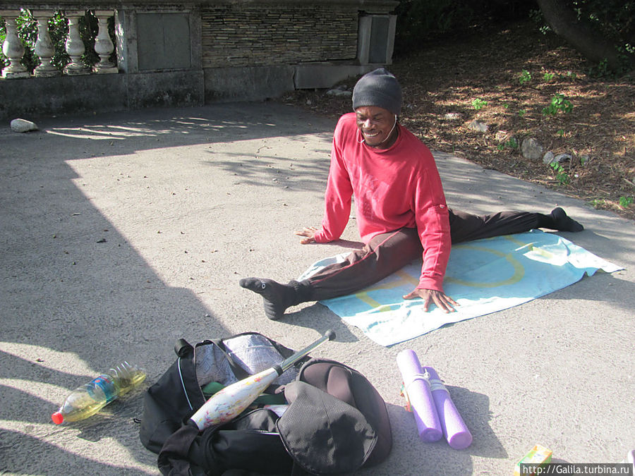 Встреча с уличным артистом Ницца, Франция