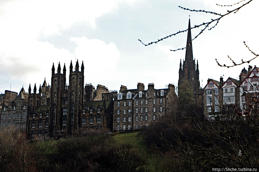 West Princes Street Gardens — центральный парк Эдинбурга Эдинбург, Великобритания