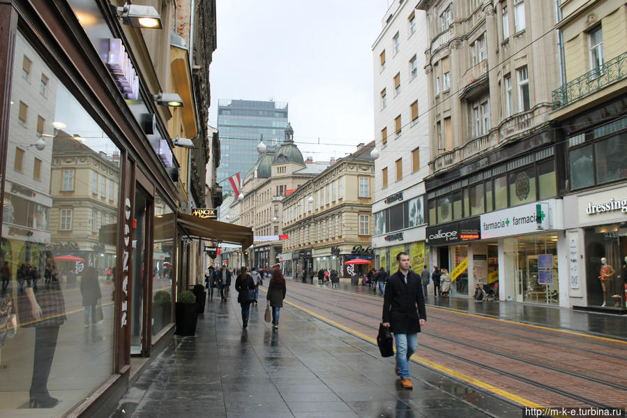 Немного Нижнего города Загреб, Хорватия