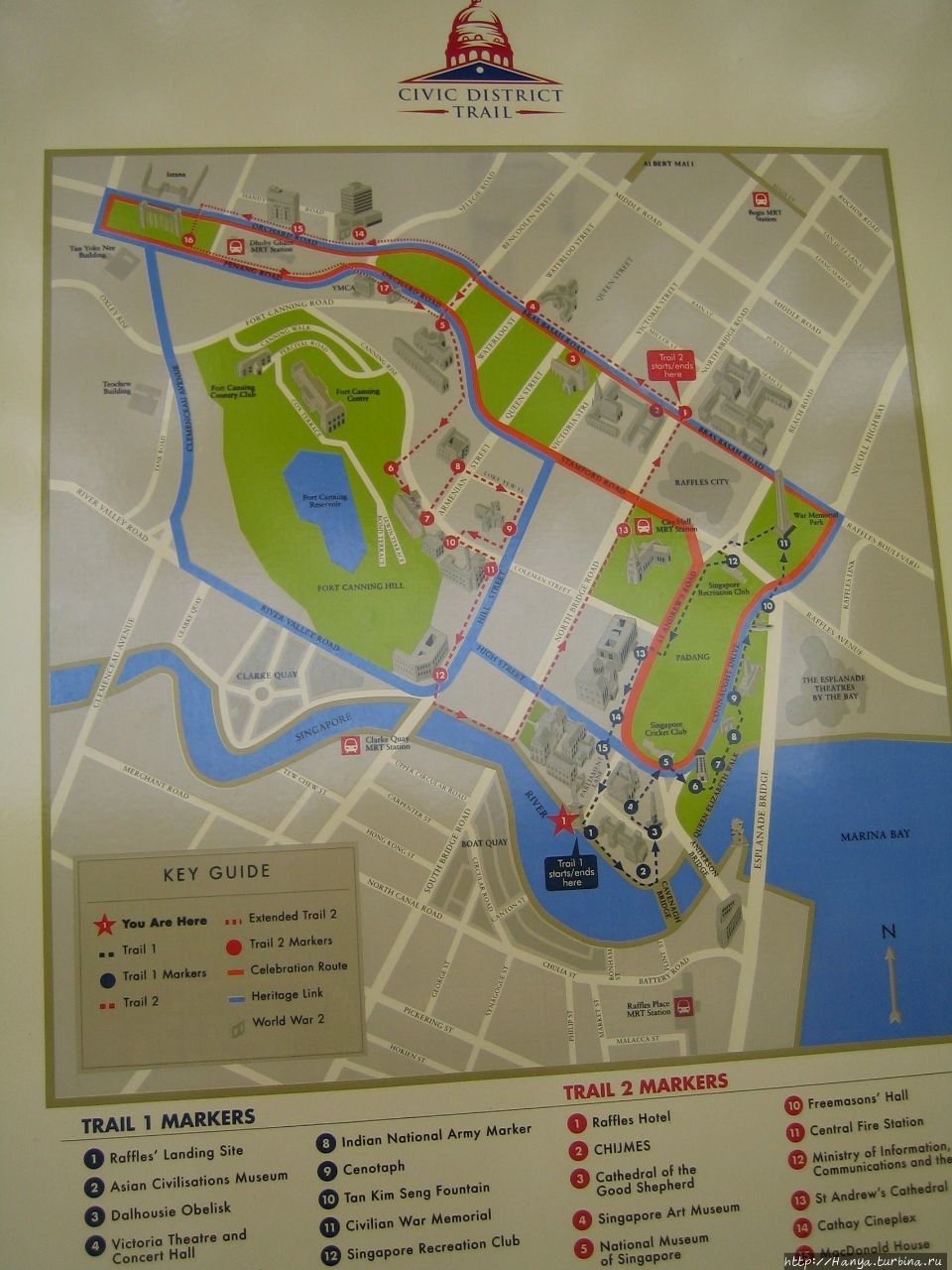 Карта Эспланады Сингапур (столица), Сингапур (город-государство)