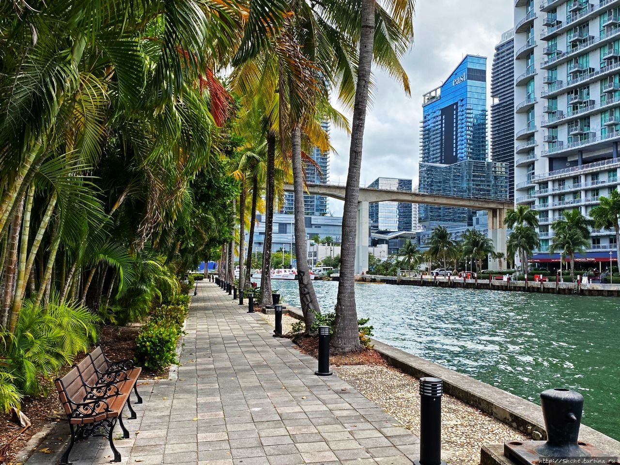 Прогулки по набережной реки Майами