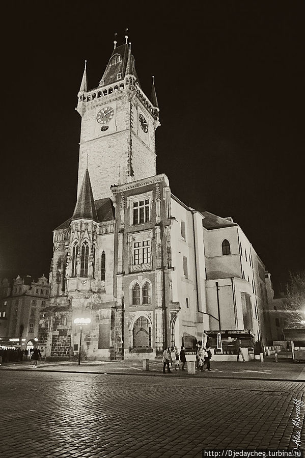 Ночная Прага Чехия