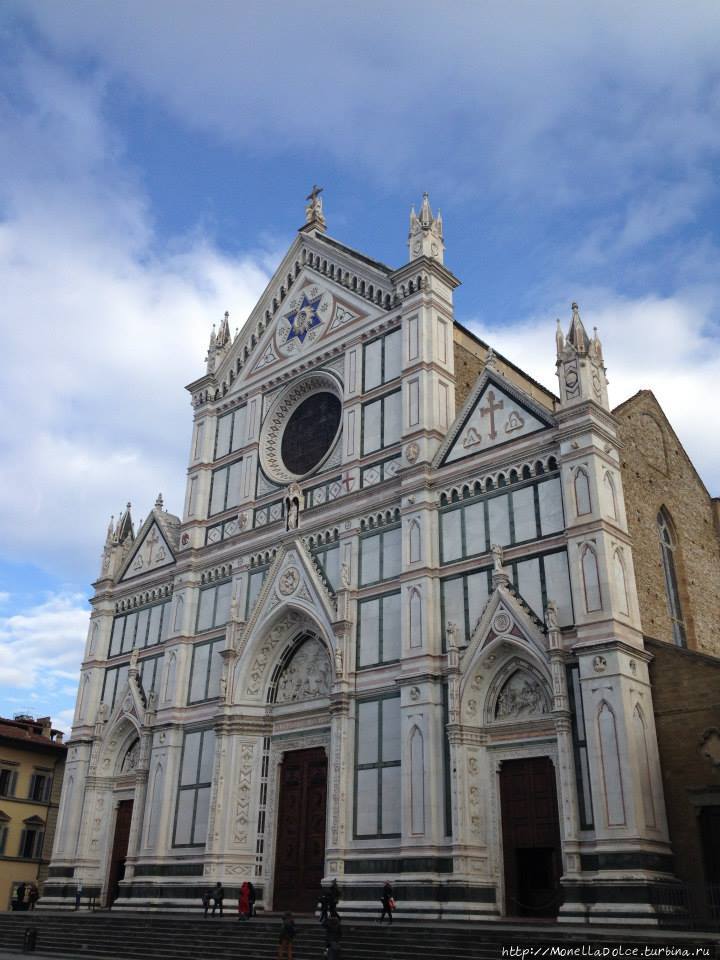 Basilica di Santa Croce: стиль готико ринашиментале Флоренция, Италия