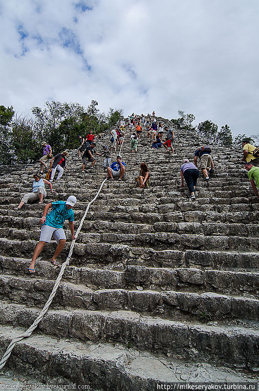 Городище майя на берегу Карибского моря Тулум, Мексика