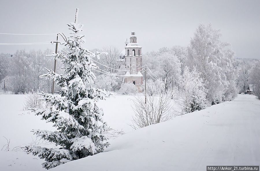 Зимняя Ошеть накануне Рождества Кировская область, Россия