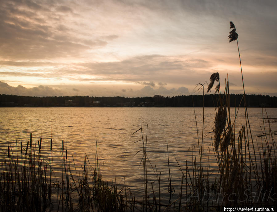 Рассвет на Балтезерсе Латвия
