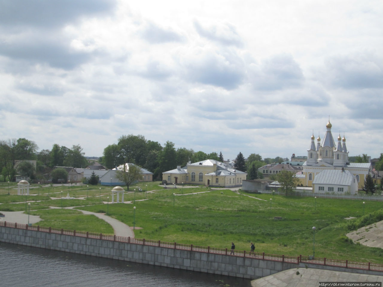 Центр Кобрина в майский день Кобрин, Беларусь