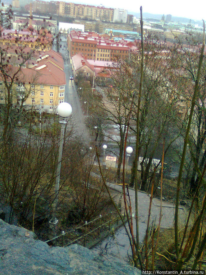 подъем со стороны района Haga