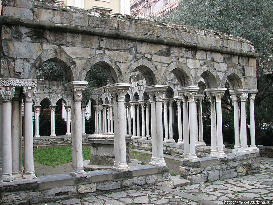 Остатки монастыря святого Андрея Первозванного Генуя, Италия