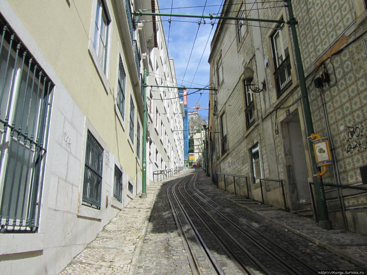 Фуникулер Лавра (Ascensor do Lavra) Лиссабон, Португалия