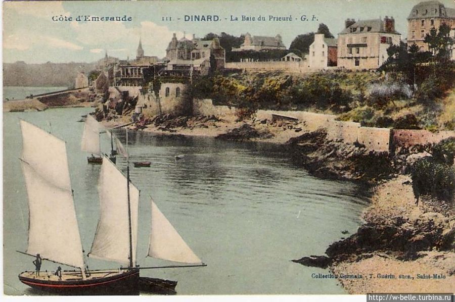 Первые цветные фотографии братьев Люмьер, сделанные в Динаре. Динар, Франция