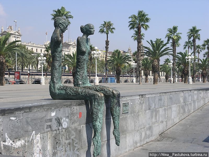 Современное  искусство,  набережная  и  порт  Барселоны Барселона, Испания