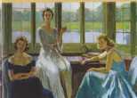 Портрет леди Бейли с дочерьми Сюзанной (слева) и Паулиной (справа) выполнен в 1948 году французским художником Этьеном Дрианом