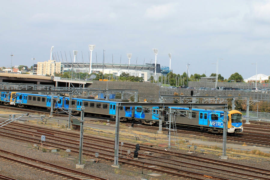 подъездные пути к Flinders Street Station Мельбурн, Австралия