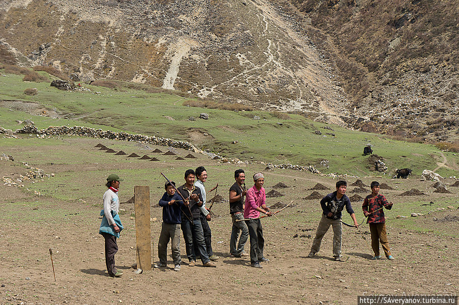 Самдо. Состязания лучников Непал